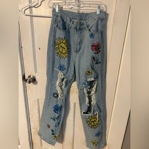 High rise jeans